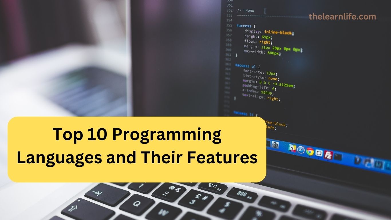 Top 10 Programming Languages and Their Features